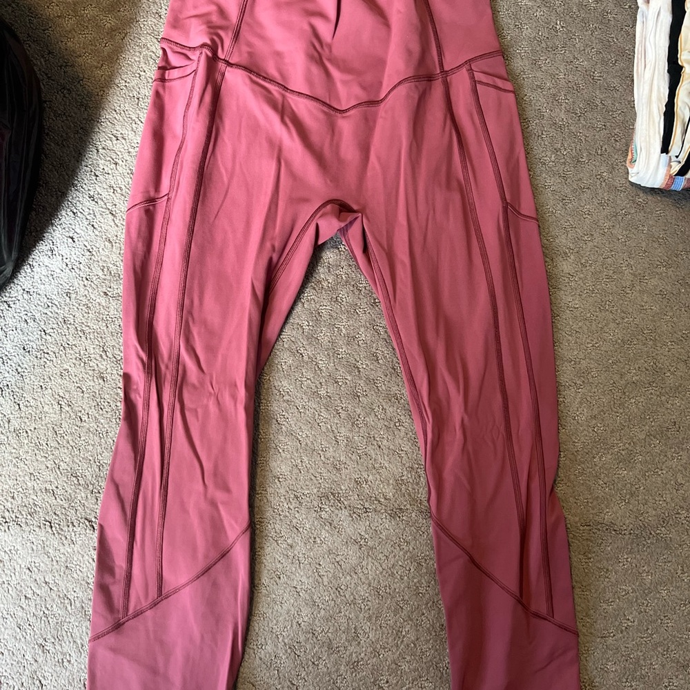 Lululemon Align Deep Pink 7/8ths Legging- Size 10